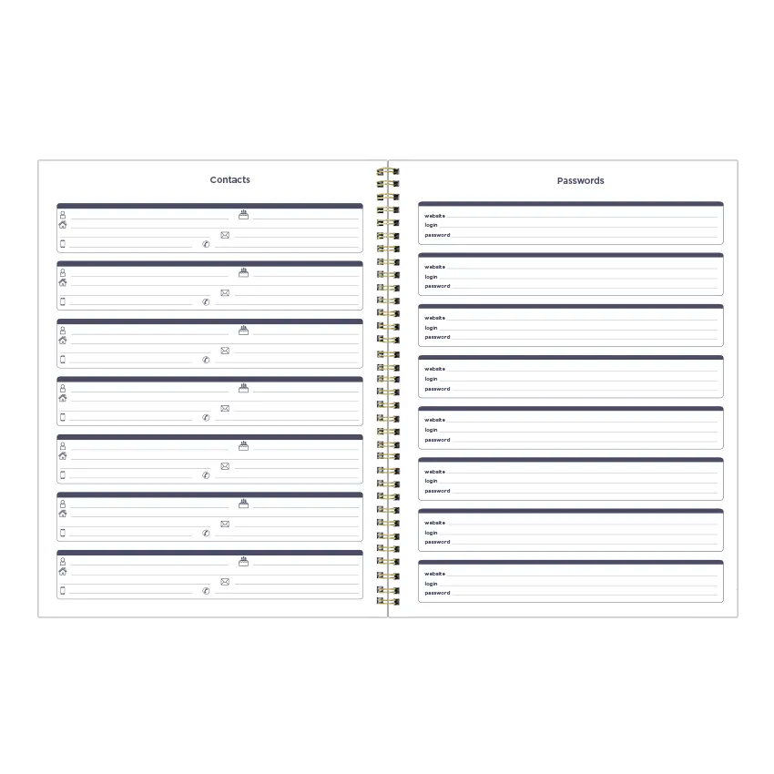 Blueline Minimalist Weekly/Monthly Planner, 2027, Assorted Designs C958PT.ASX-27
