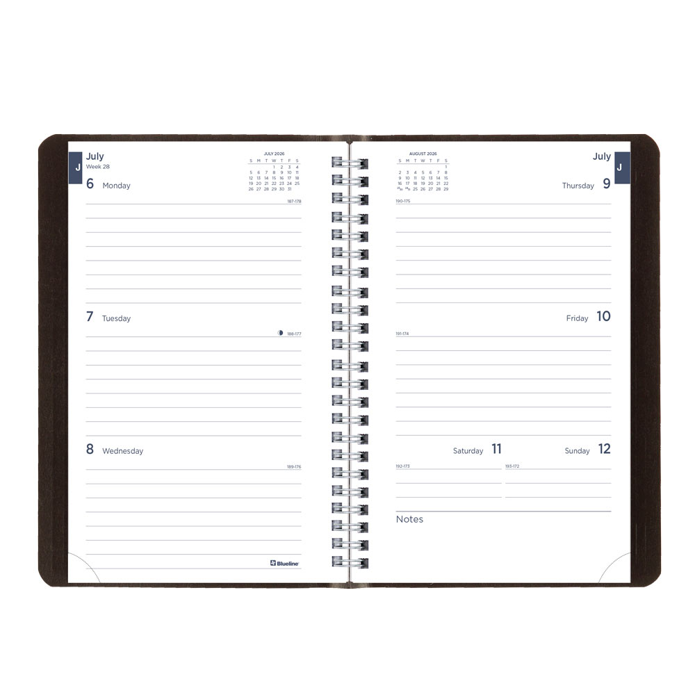Academic Weekly Planner, Classic Black, 2026-2027 - English CA101.BLK-27