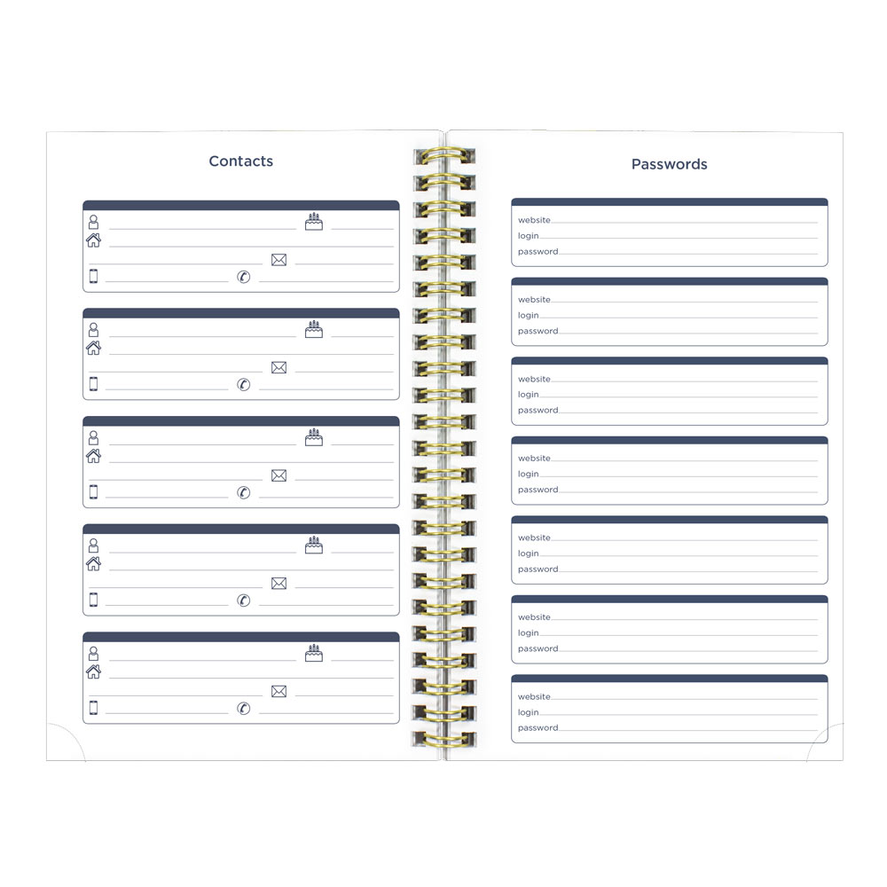 Academic Weekly Planner, Floral, 2026 - 2027 CA114PM.01-27 #color_floral-blue