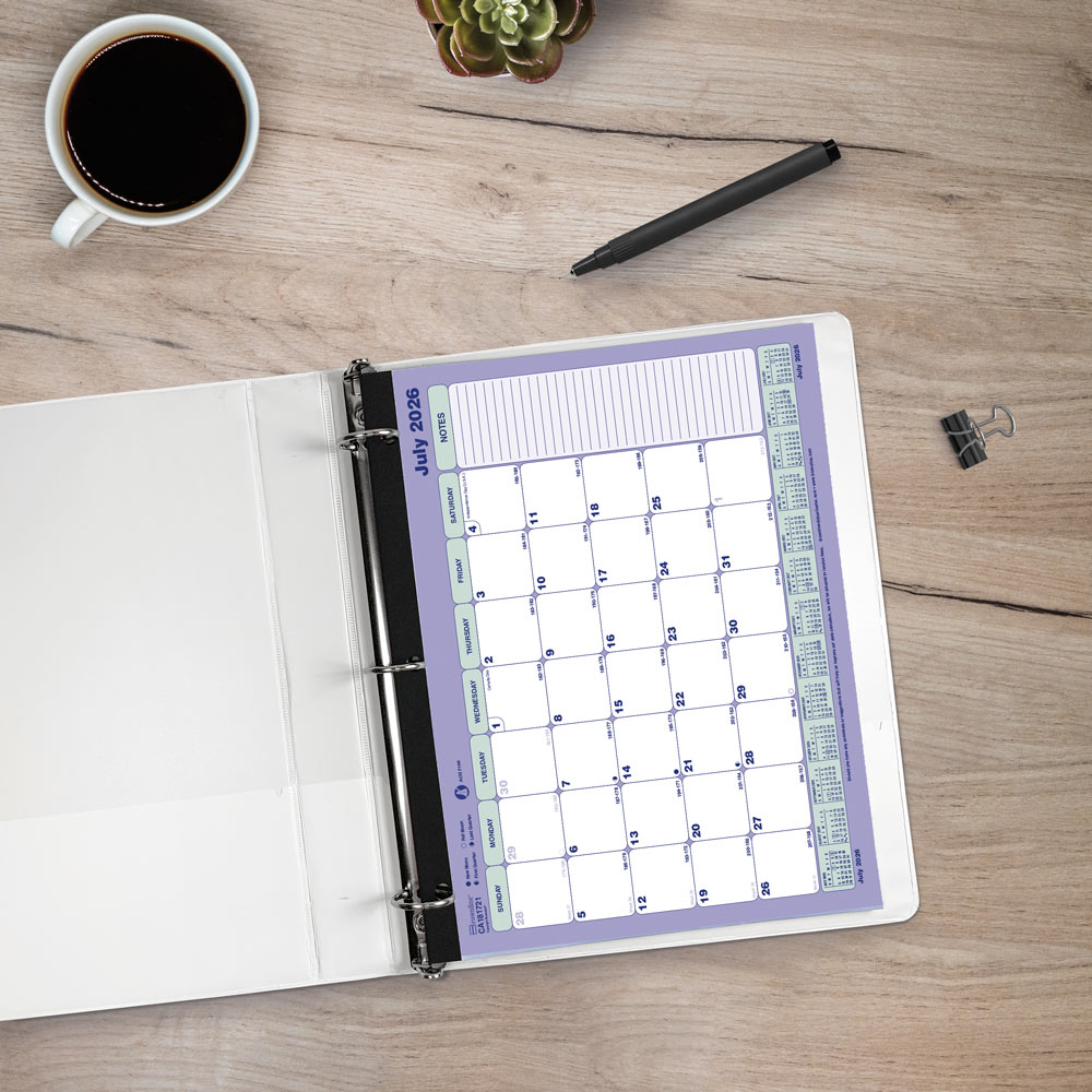 Academic Monthly Desk Pad Calendar, Classic, 2026 - 2027, English (CA181721-27)