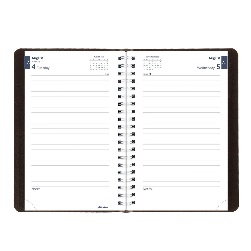 Academic Daily Planner, Classic Black, 2026-2027 - English CA201.BLK-27