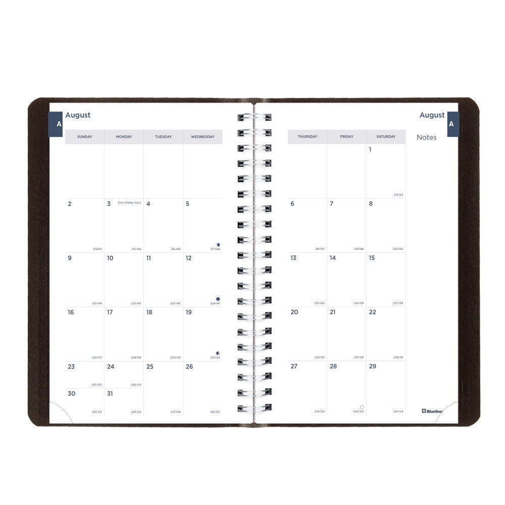 Academic Daily Planner, Classic Black, 2026-2027 - English CA201.BLK-27