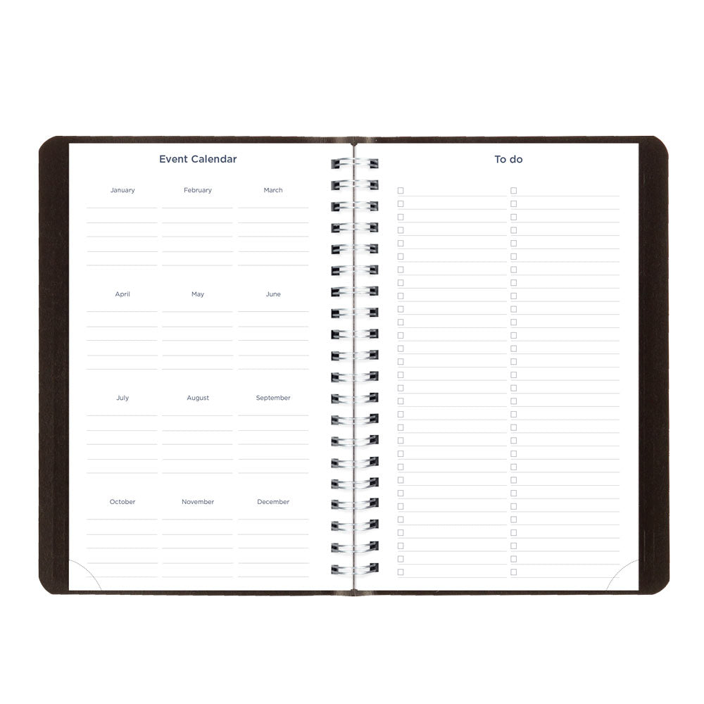 Academic Daily Planner, Classic Black, 2026-2027 - English CA201.BLK-27