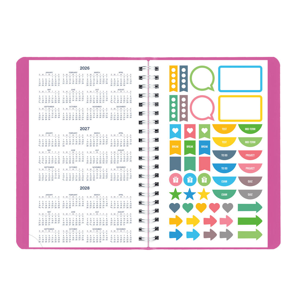 Academic Daily Planner, Fashion, 2026 - 2027 - English CA201F.01-27 #color_fashion-pink