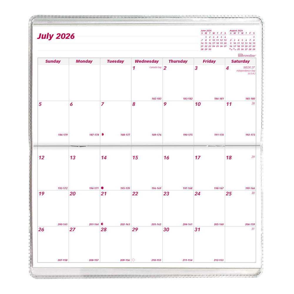 18-Month Pocket Planner, Assorted Animal Designs, 2026-2027 - English CA412.ASX-27