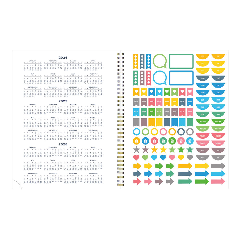 Academic Monthly Planner, Nautical, 2026 - 2027 - English CA714PH.03-27 #color_shells