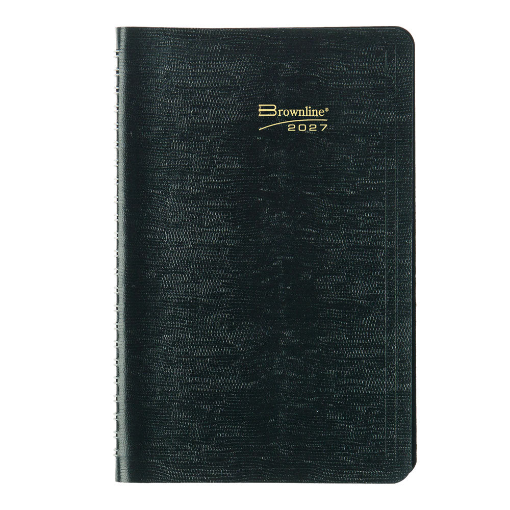 Essential Weekly Appointment Book, 2027, Black CB100.BLK-27 Brownline