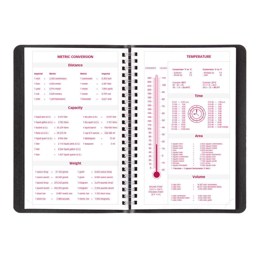 Essential Weekly Appointment Book, 2027, Black CB100.BLK-27 Brownline