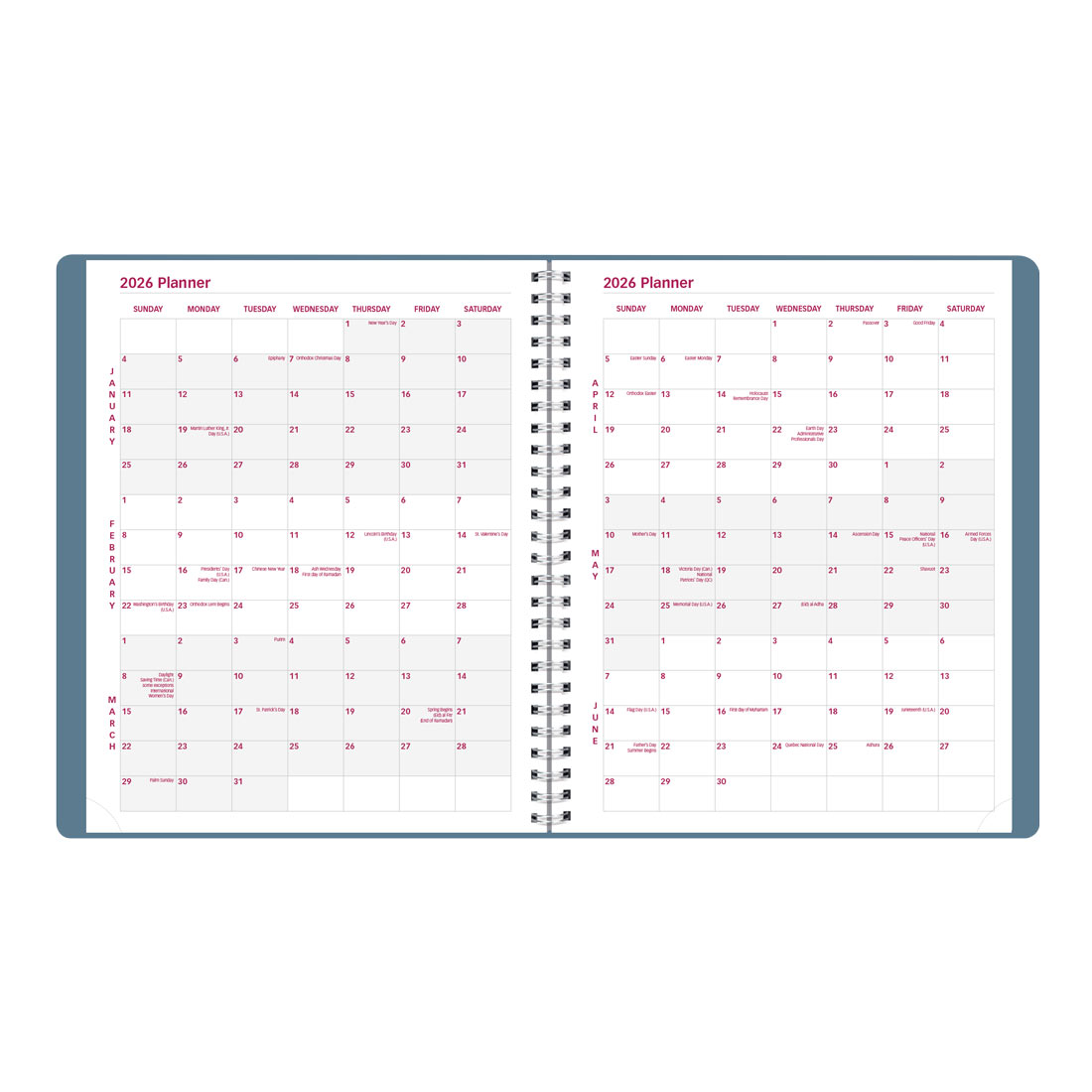 Brownline Mountain Monthly Planner 2026, English CB1200G.03-26