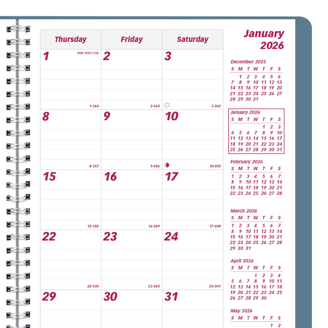 Brownline Mountain Monthly Planner 2026, English CB1200G.03-26