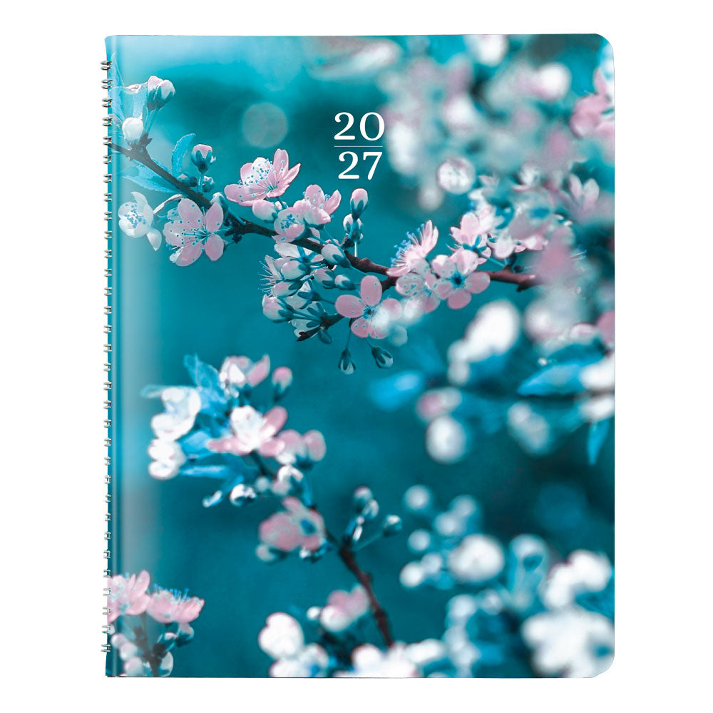 Essential Monthly Planner, 2027, Nature Cherry Blossoms CB1200G.03-27 Brownline#color_cherry-blossoms