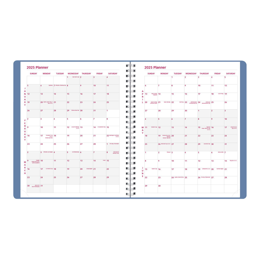 Mountain Monthly Planner 2025, English, CB1200G.03#color_mountain-green