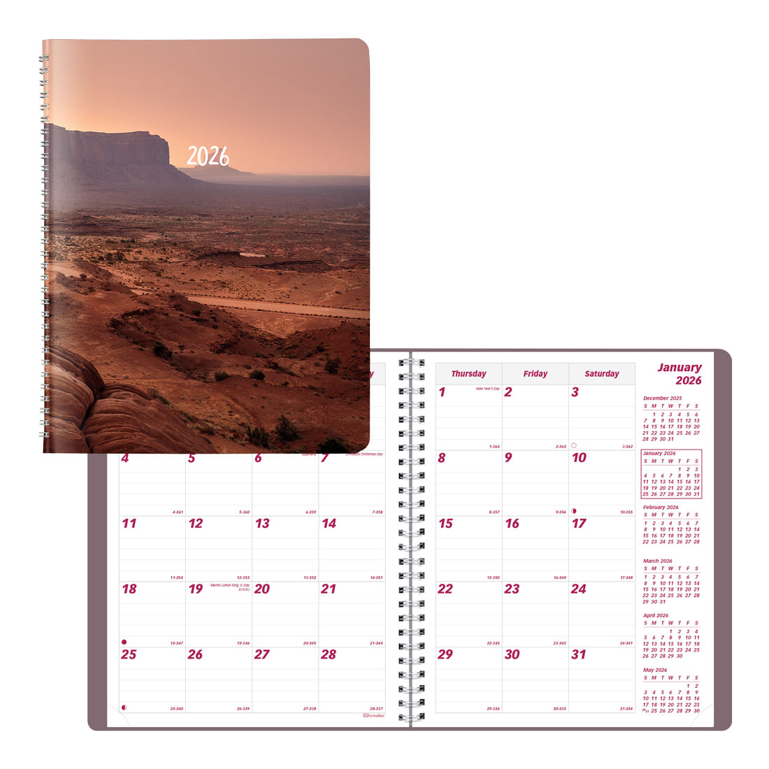 Brownline Mountain Monthly Planner 2026, English CB1200G.04-26