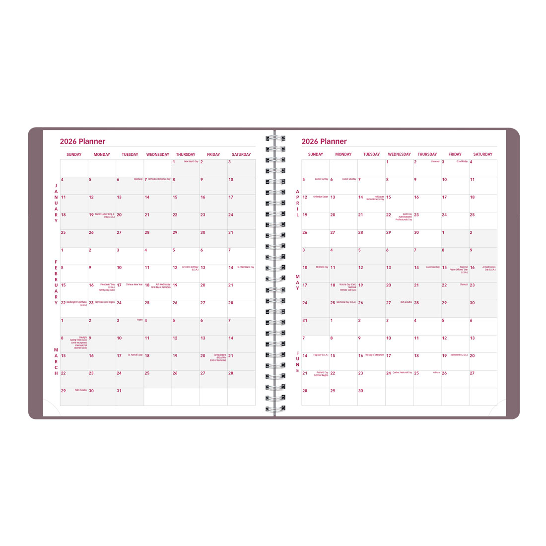 Brownline Mountain Monthly Planner 2026, English CB1200G.04-26