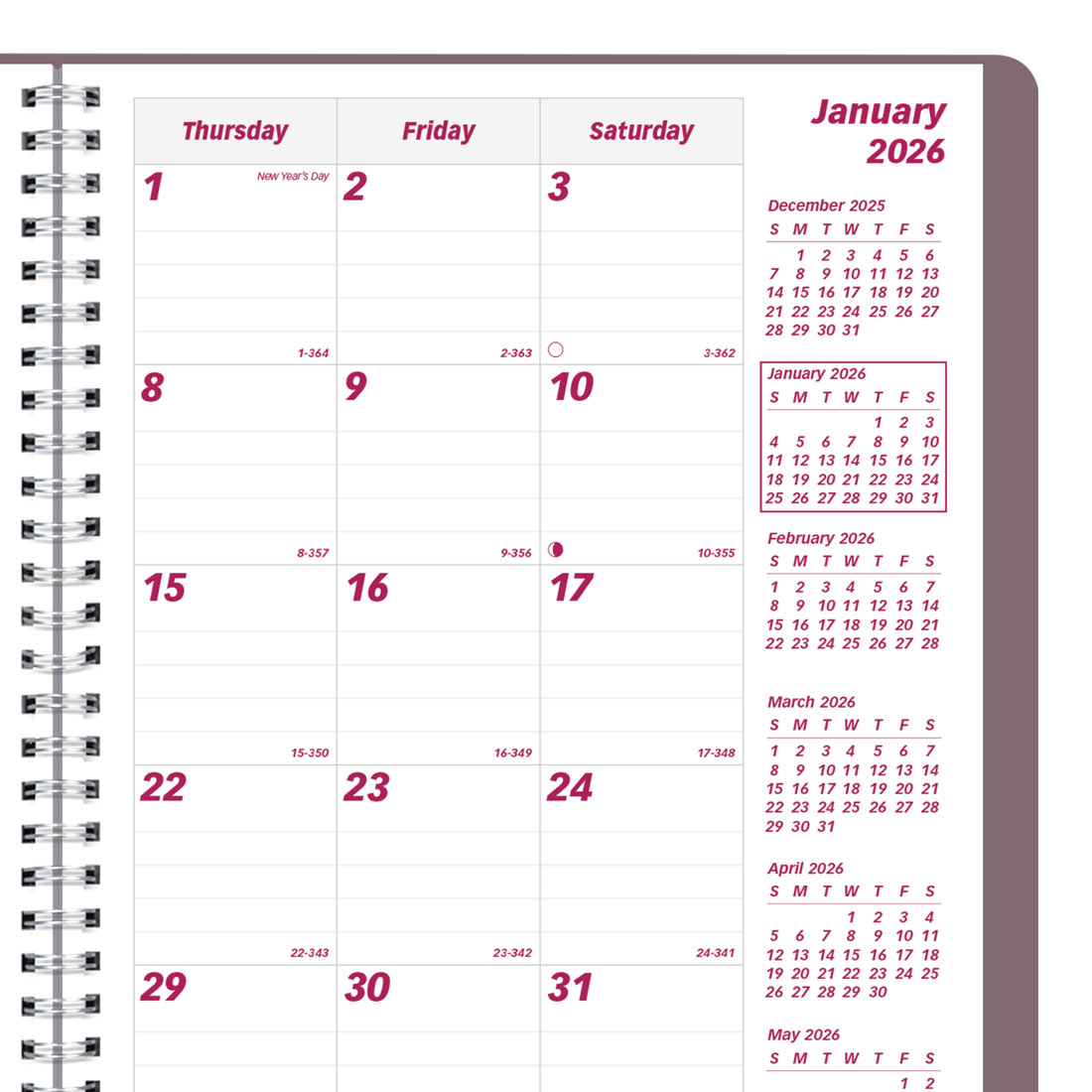 Brownline Mountain Monthly Planner 2026, English CB1200G.04-26
