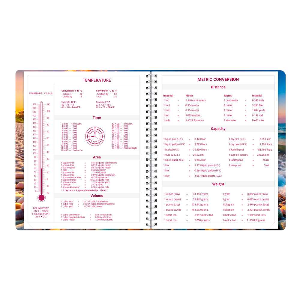 Essential Monthly Planner, 2027, Nature Pebble Beach CB1200G.04-27 Brownline#color_pebble-beach