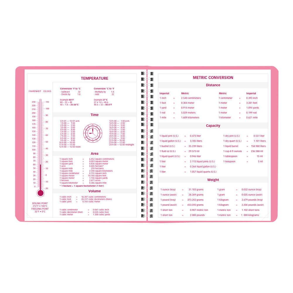 Pink Monthly Planner, 2027, 14 Months CB1200G.05-27 Brownline