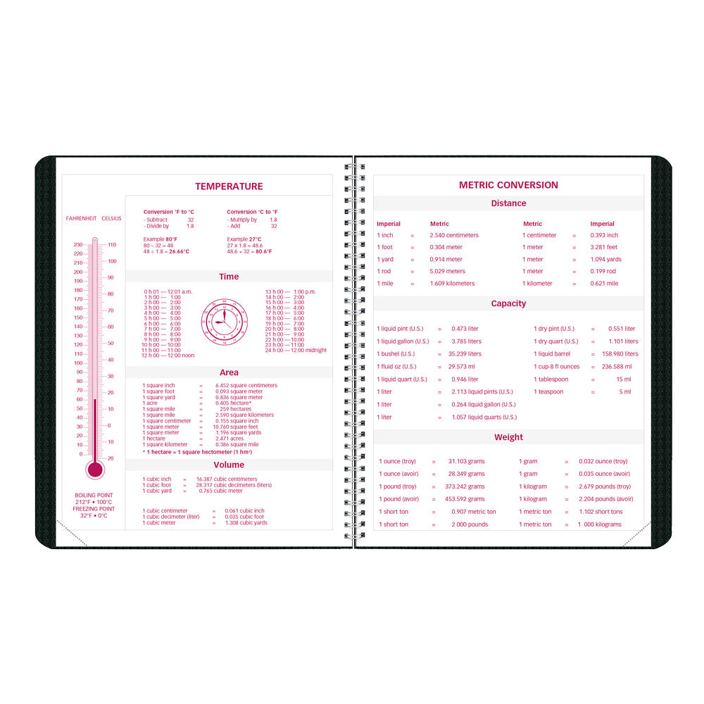 DuraFlex Monthly Planner, 2027, 14 Months CB1200V.BLK-27 Brownline