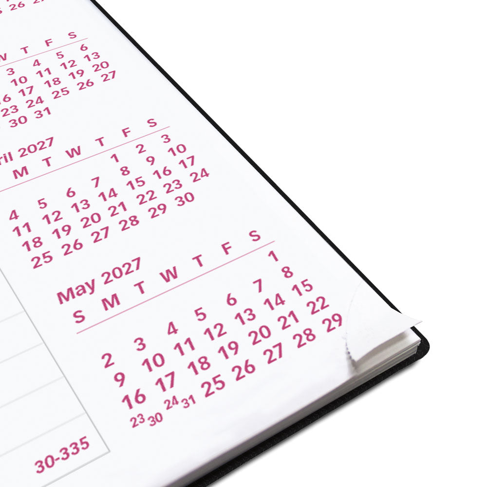 DuraFlex Monthly Planner, 2027, 14 Months CB1200V.BLK-27 Brownline