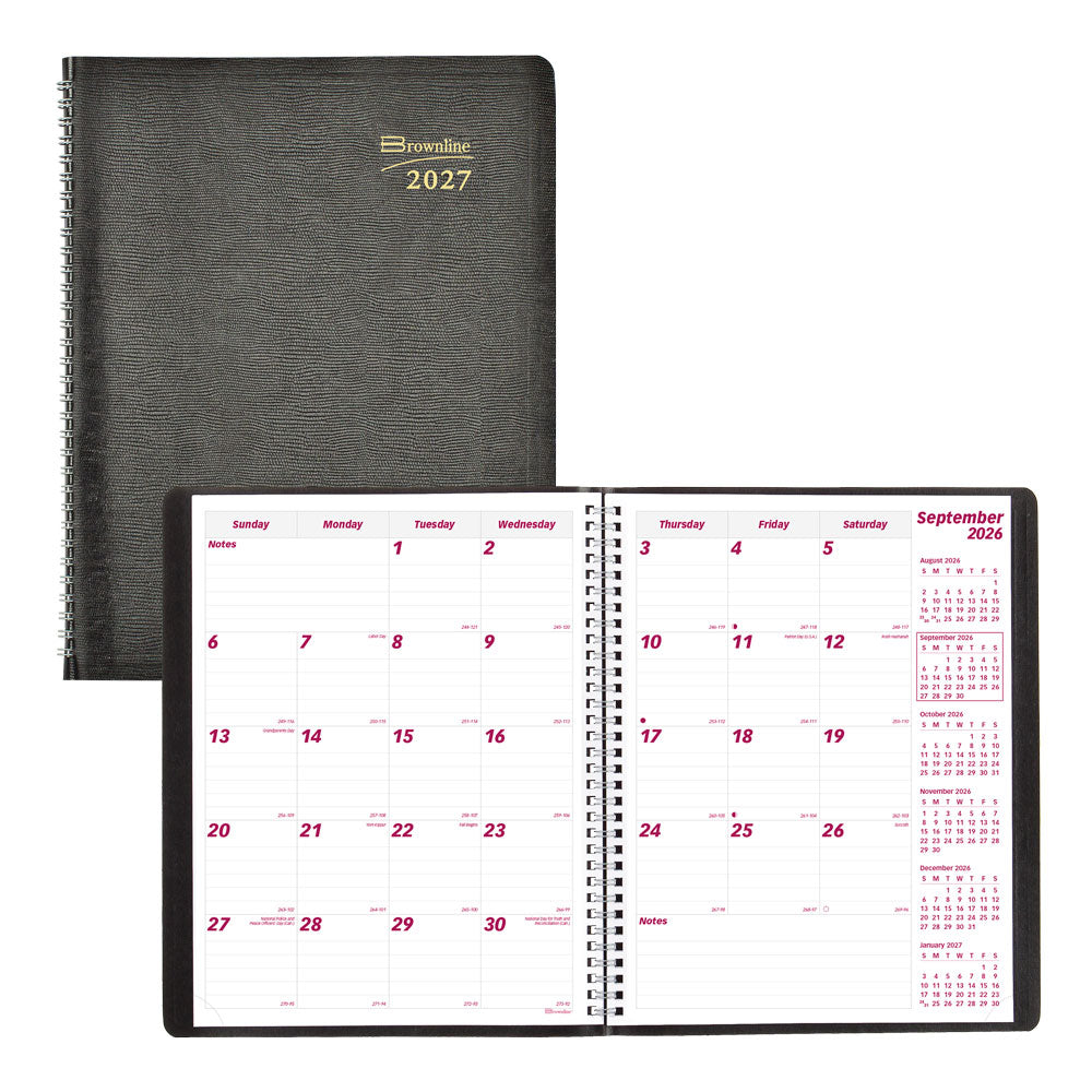 Essential Monthly Planner, 2027, 16 Months CB1260.BLK-27 Brownline