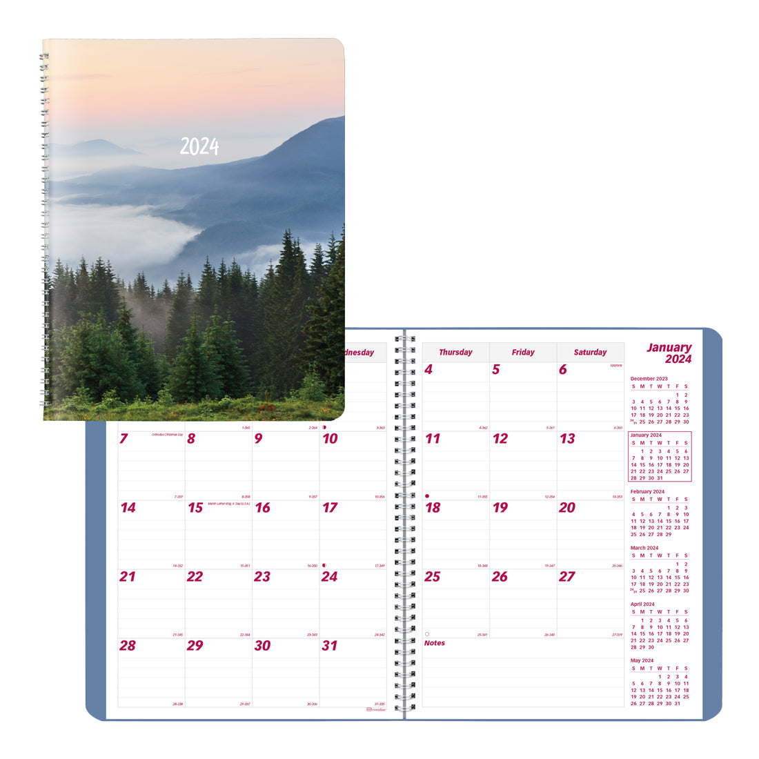 Mountain Monthly Planner 2024#color_mountain-green