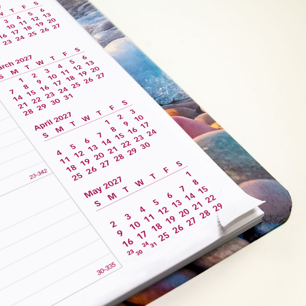 Essential Monthly Planner, 2027, Nature Pebble Beach CB1262G.04-27 Brownline#color_pebble-beach