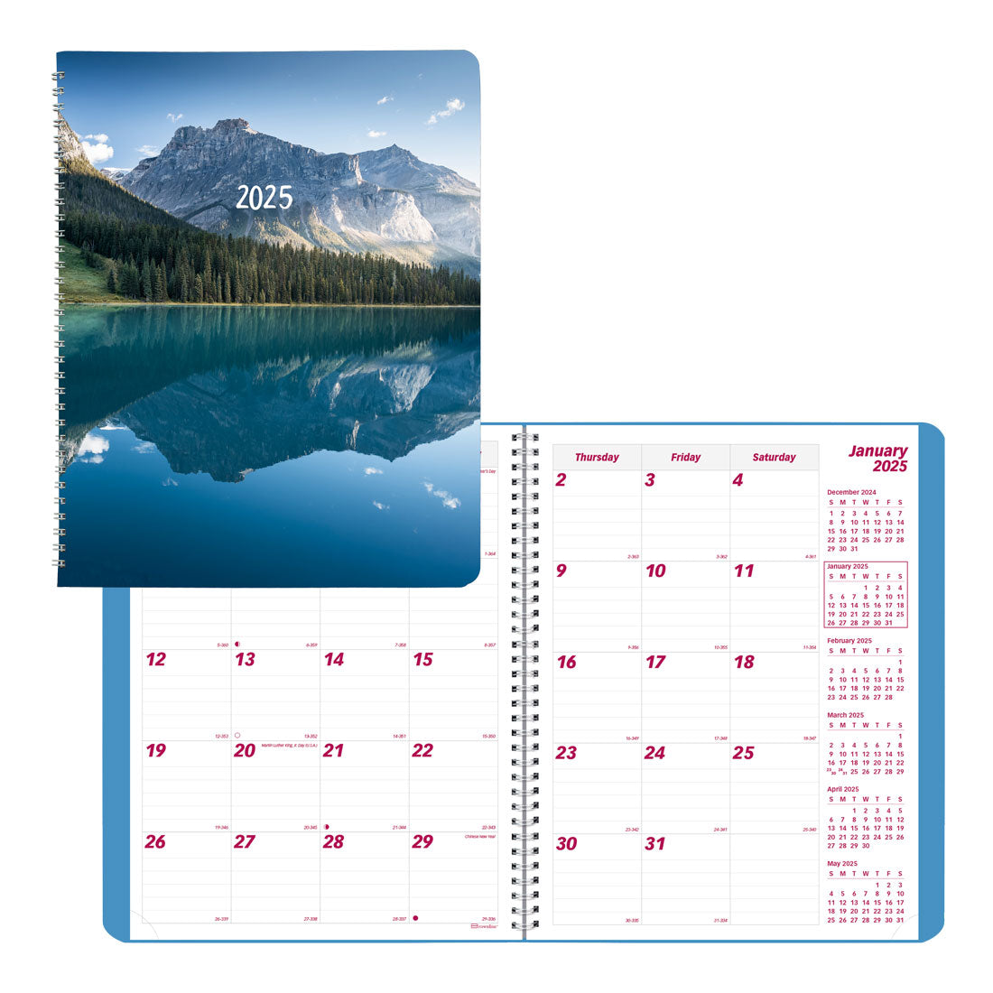 Mountain Monthly Planner 2025, English, CB1262G.04#color_mountain-blue