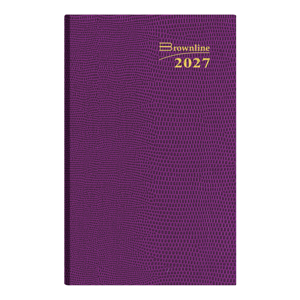 Traditional Weekly Appointment Book, 2027, Assorted CB303.ASX-27 Brownline