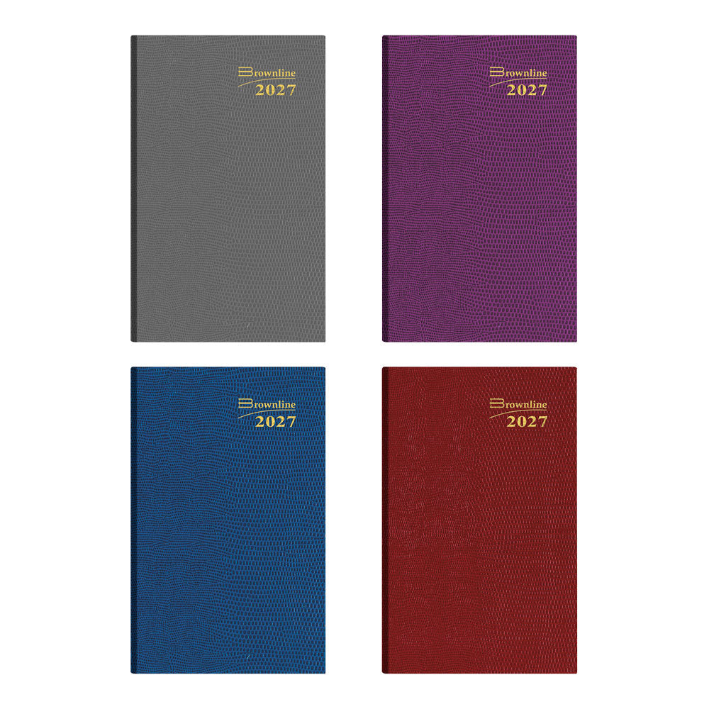 Traditional Weekly Appointment Book, 2027, Assorted CB303.ASX-27 Brownline