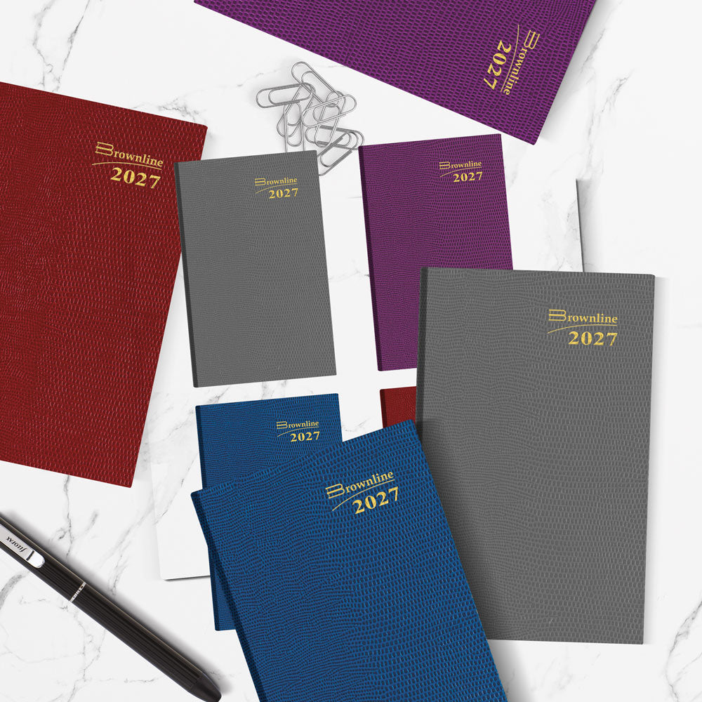 Traditional Weekly Appointment Book, 2027, Assorted CB303.ASX-27 Brownline