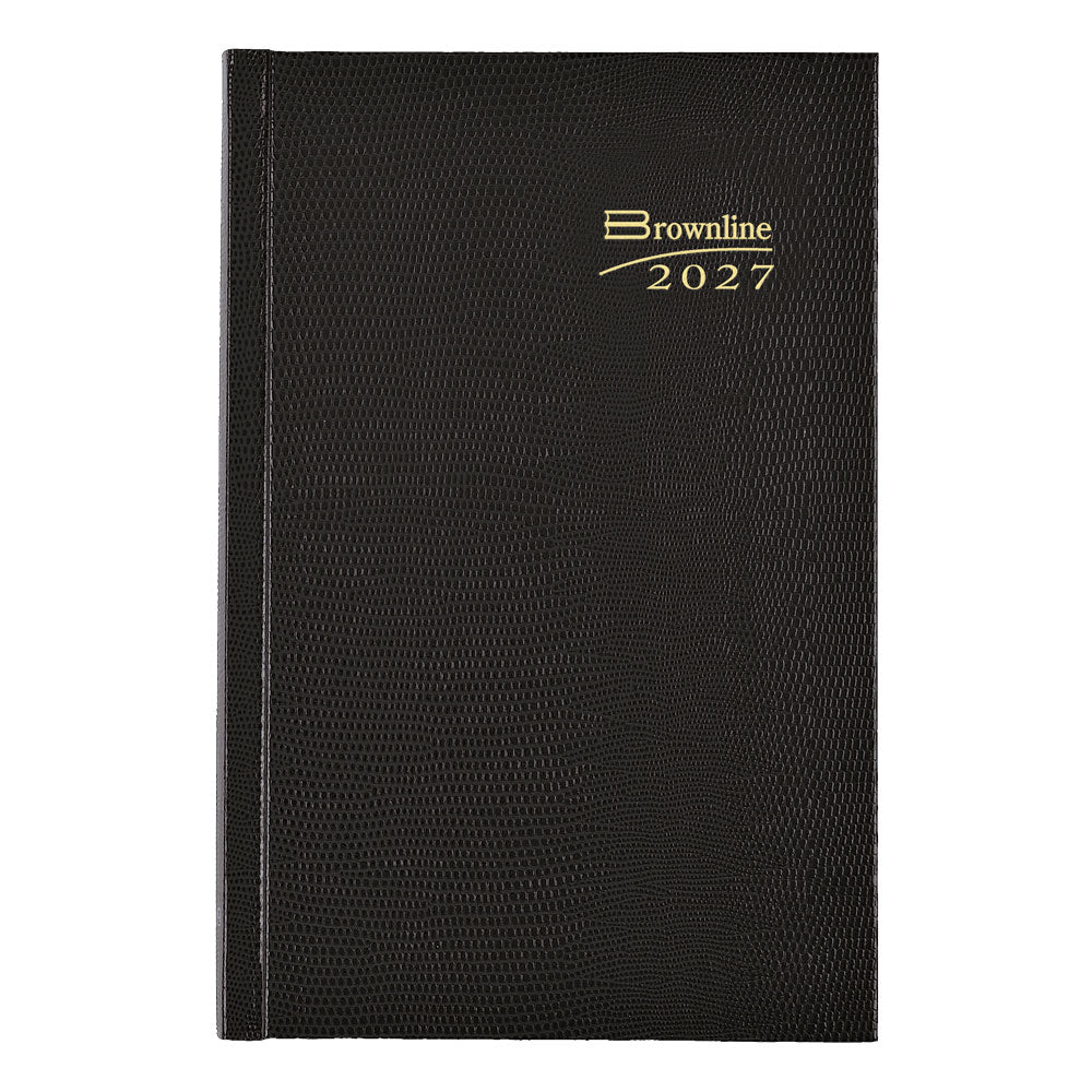 Traditional Daily/Monthly Untimed, 2027, Black CB387.BLK-27 Brownline#color_black