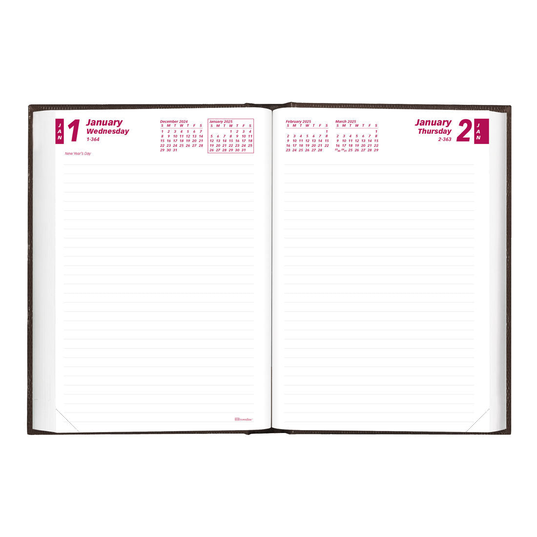 Daily Planner 2025, English, Black, CB387.BLK#color_black