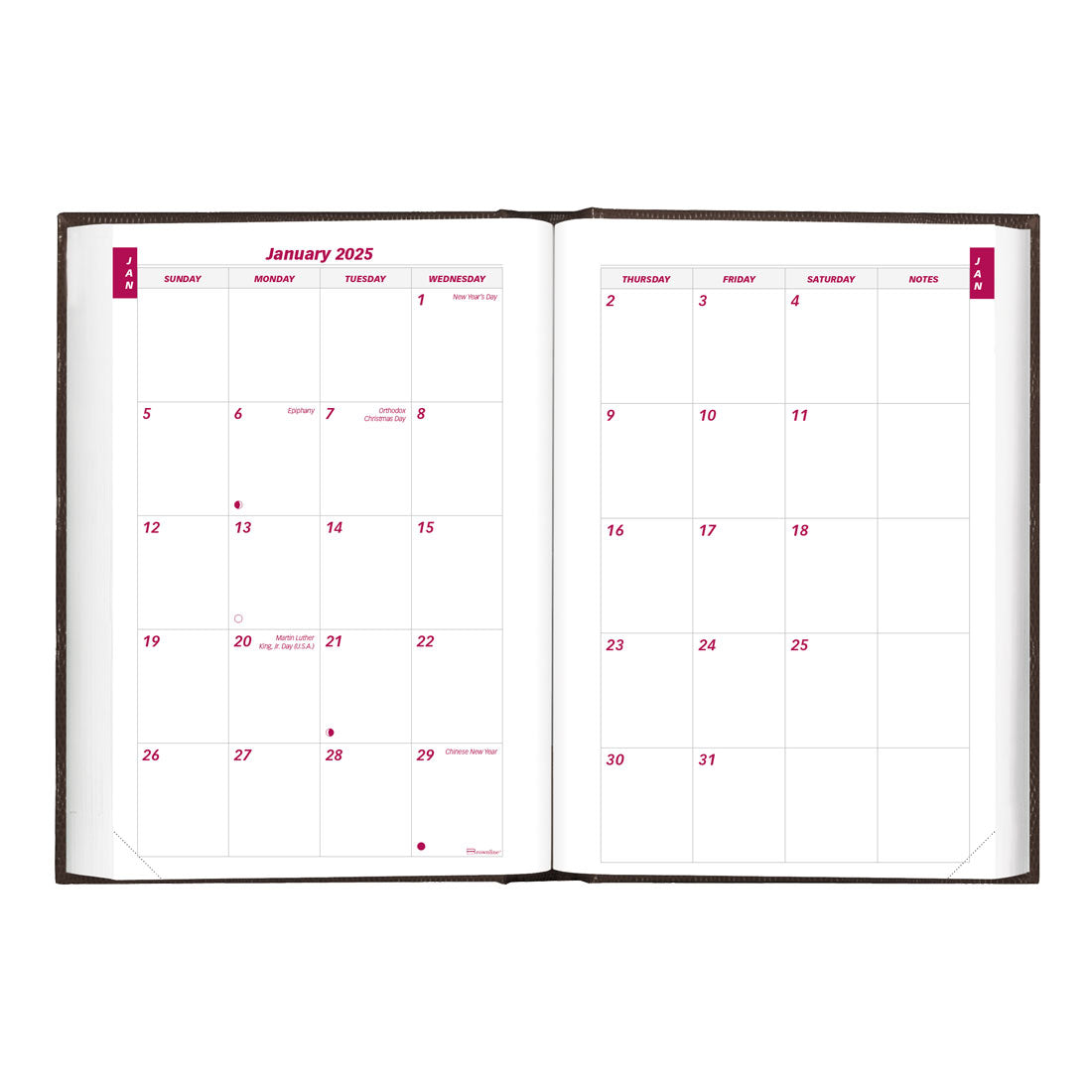 Daily Planner 2025, English, Black, CB387.BLK#color_black