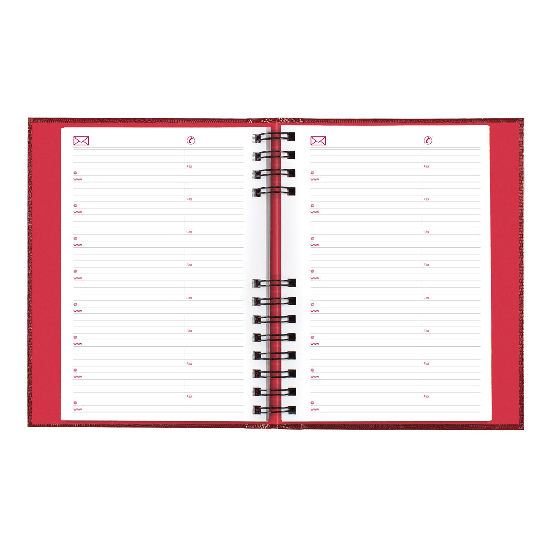 CoilPro Daily Planner 2024, Red@color_red