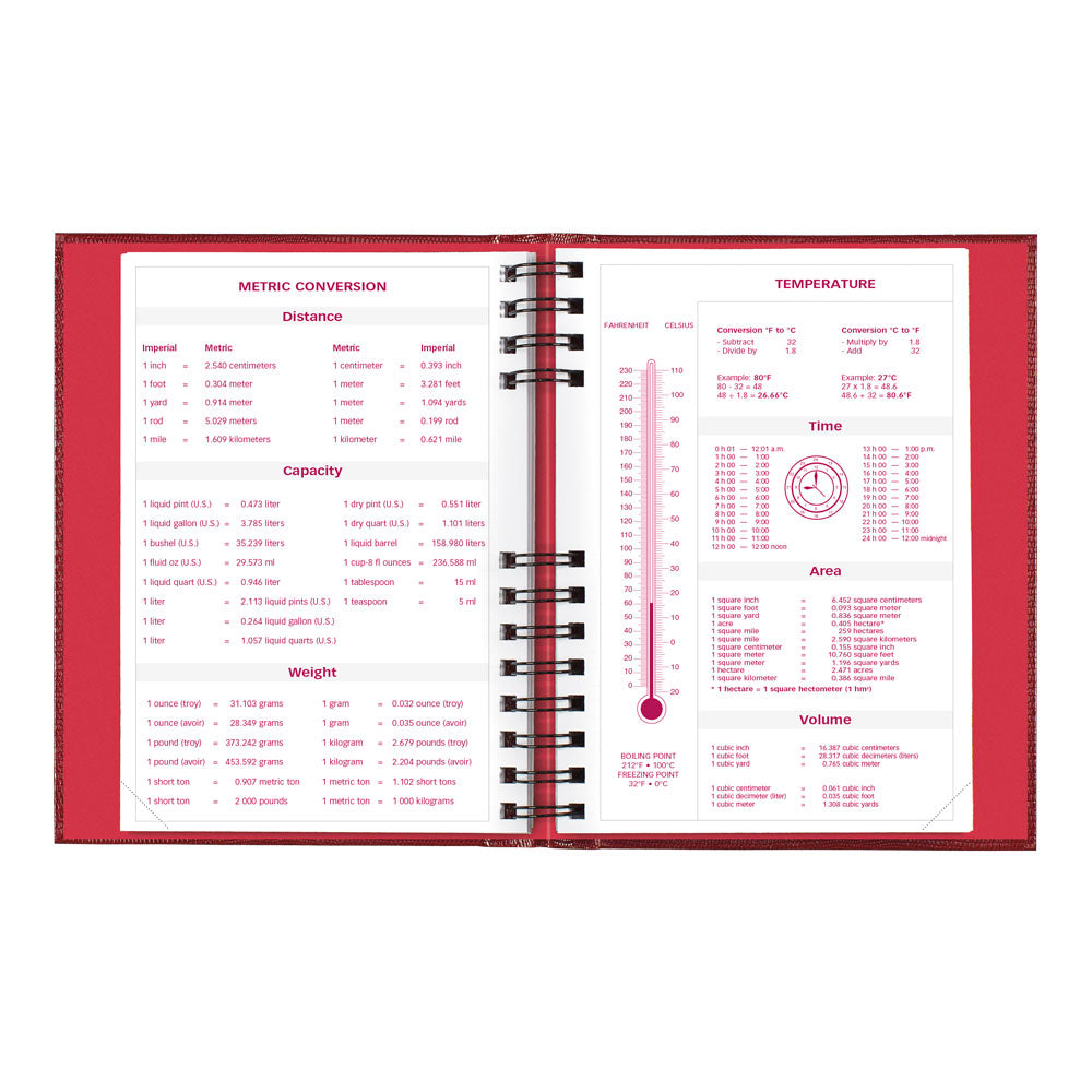 CoilPro™ Daily/Monthly Untimed, 2027, Bright Red CB389C.RED-27 Brownline