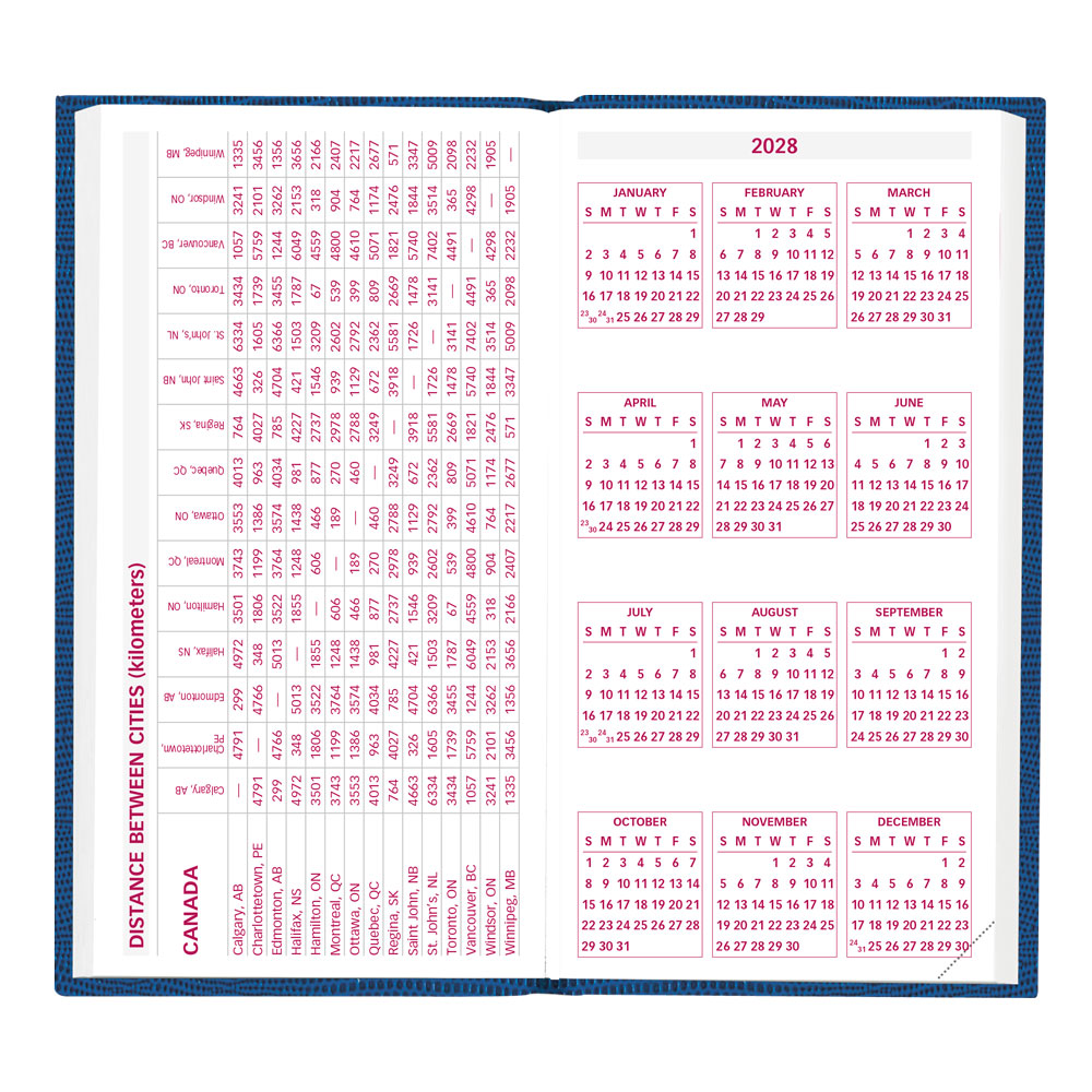 Traditional Daily Appointment Book, 2027, Assorted CB401.ASX-27 Brownline