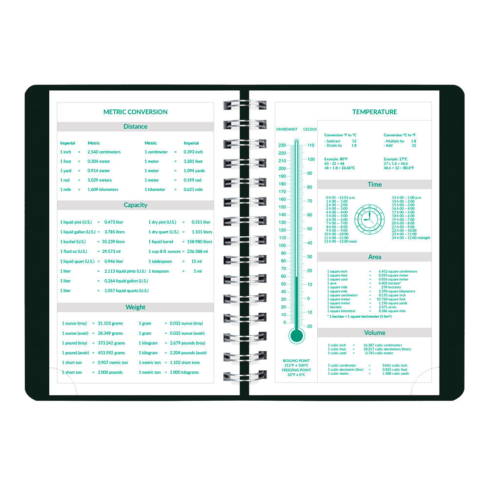 EcoLogix® Daily Appointment Book, 2027, Black CB410W.BLK-27 Brownline