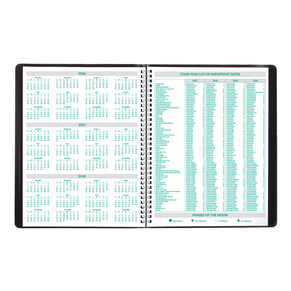 EcoLogix® Monthly Planner, 2027, 14 Months CB435W.BLK-27 Brownline