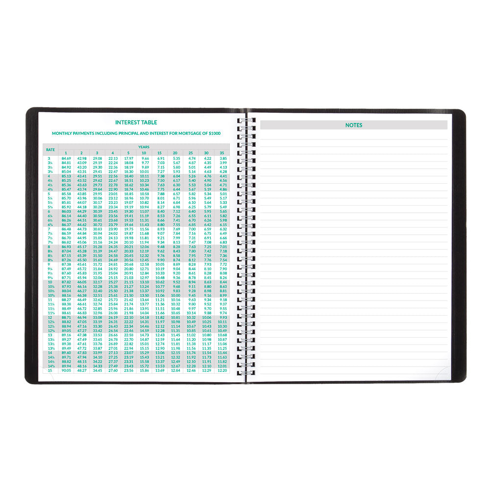 EcoLogix® Monthly Planner, 2027, 14 Months CB435W.BLK-27 Brownline