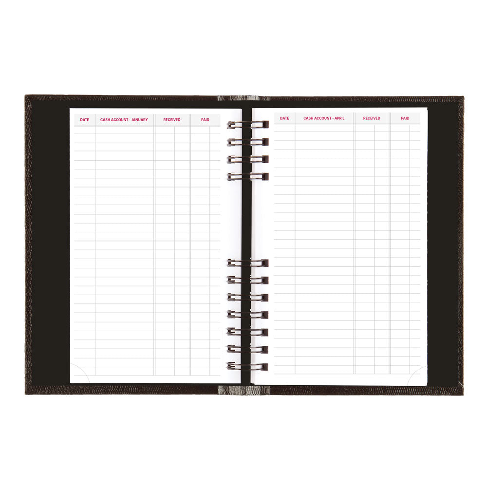 CoilPro™ Daily/Monthly Appointment Book, 2027, Black CB634C.BLK-27 Brownline