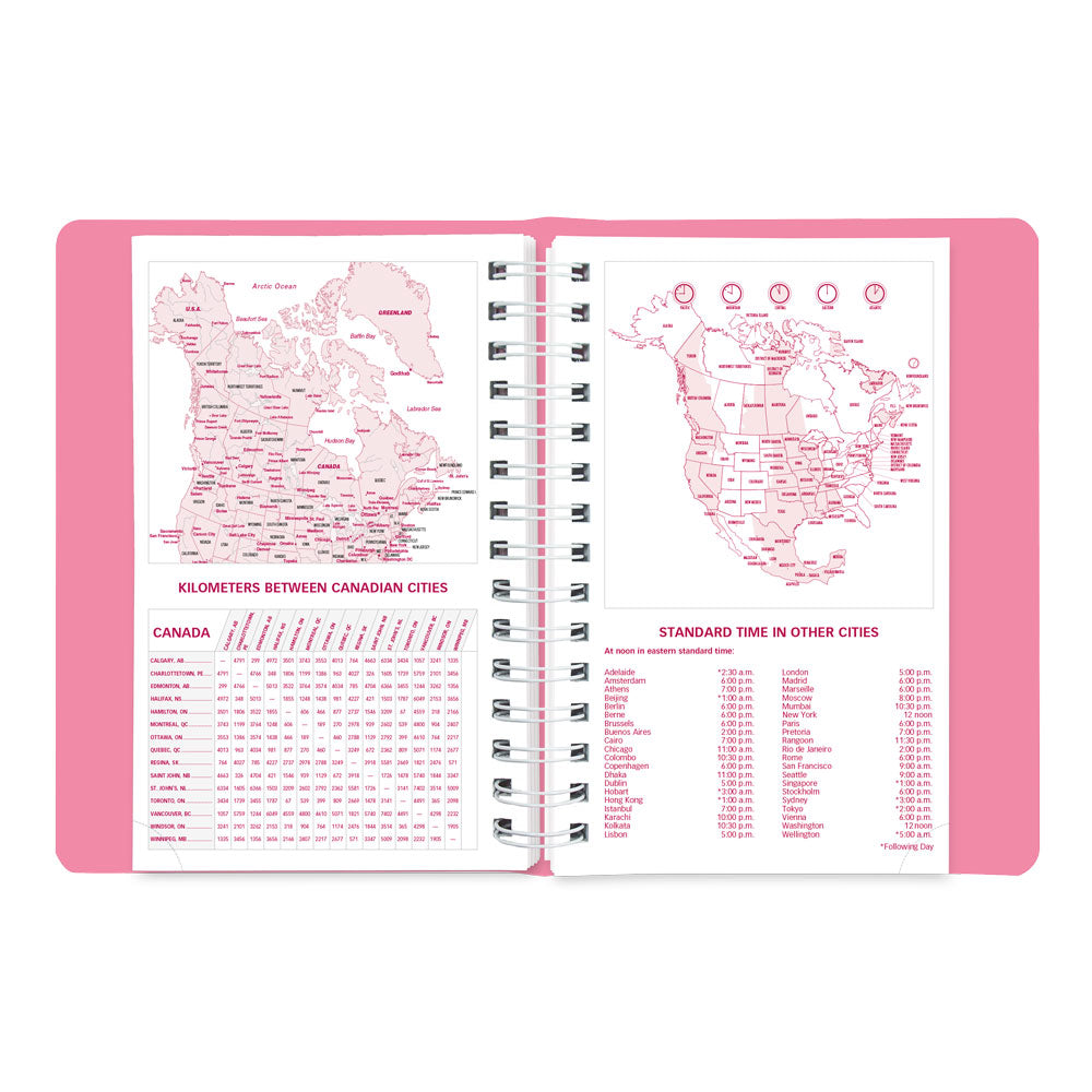 Pink Daily/Monthly Appointment Book, 2027, Pink CB634G.05-27 Brownline