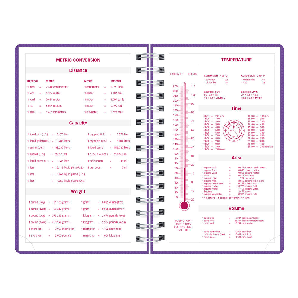 DuraFlex Daily/Monthly Appointment Book, 2027 Purple CB634V.PUR-27 Brownline#color_purple