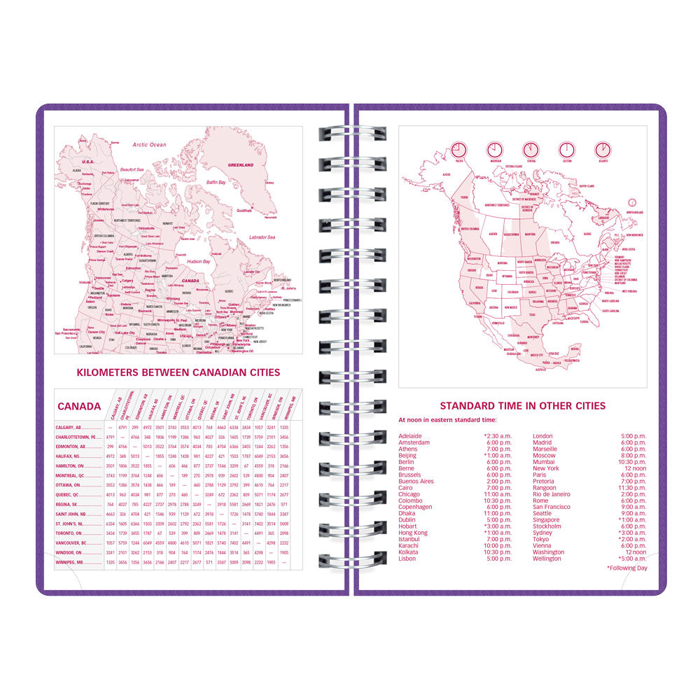 DuraFlex Daily/Monthly Appointment Book, 2027 Purple CB634V.PUR-27 Brownline#color_purple