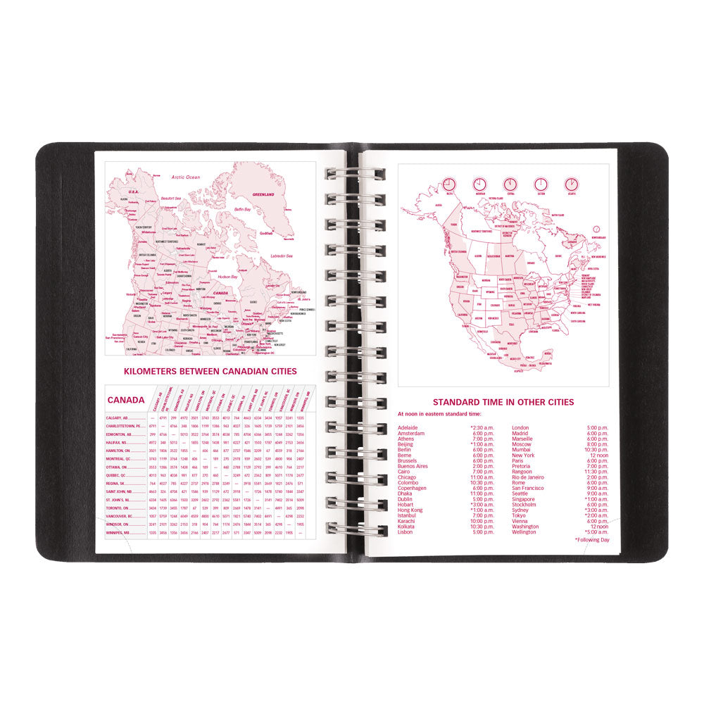 PlannerPlus™ Daily/Monthly Appointment Book, 2027, Black CB634WN.BLK-27 Brownline