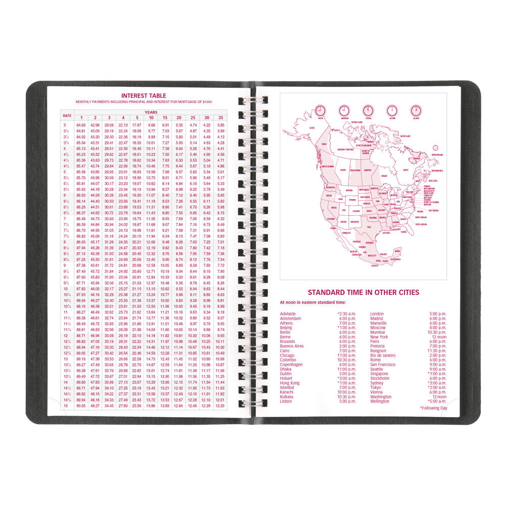 Essential Weekly Appointment Book, 2027, Black CB75.BLK-27 Brownline