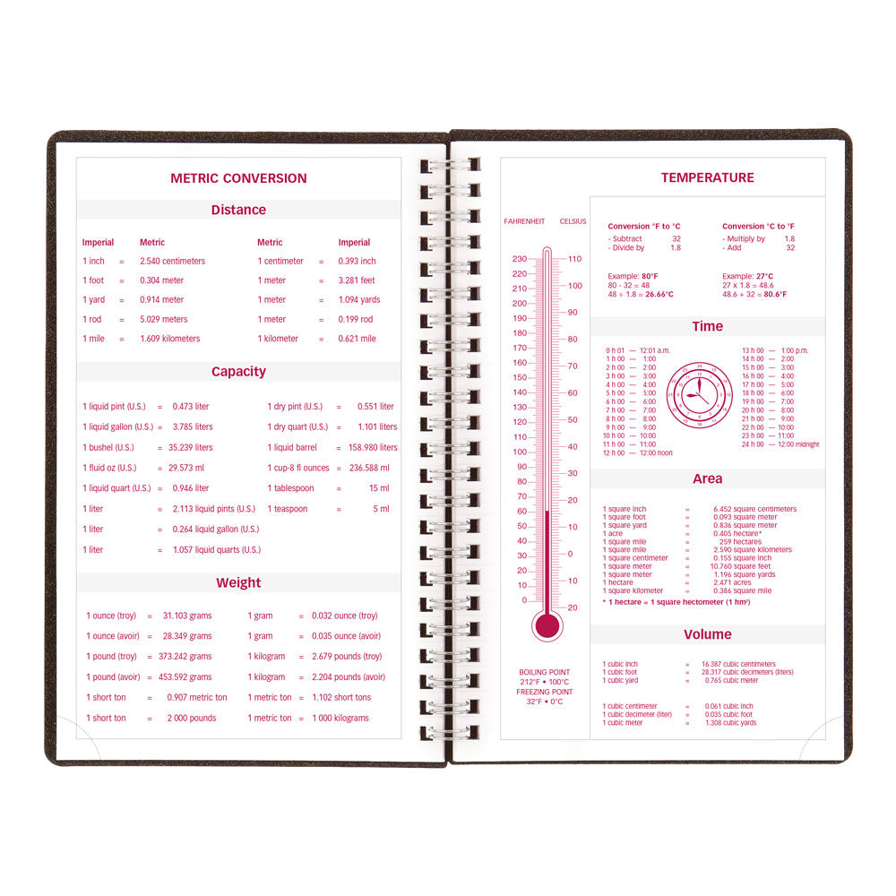 DuraFlex Weekly Appointment Book, 2027, Black CB75V.BLK-27 Brownline