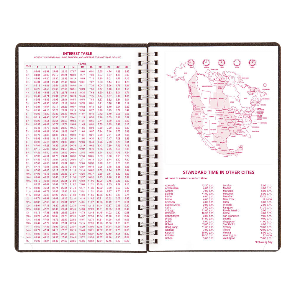 DuraFlex Weekly Appointment Book, 2027, Black CB75V.BLK-27 Brownline