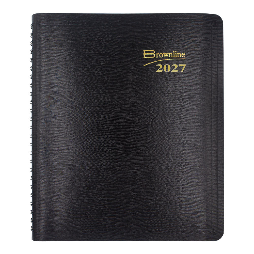 Essential Weekly/Monthly Planner, 2027, Black CB850.BLK-27 Brownline