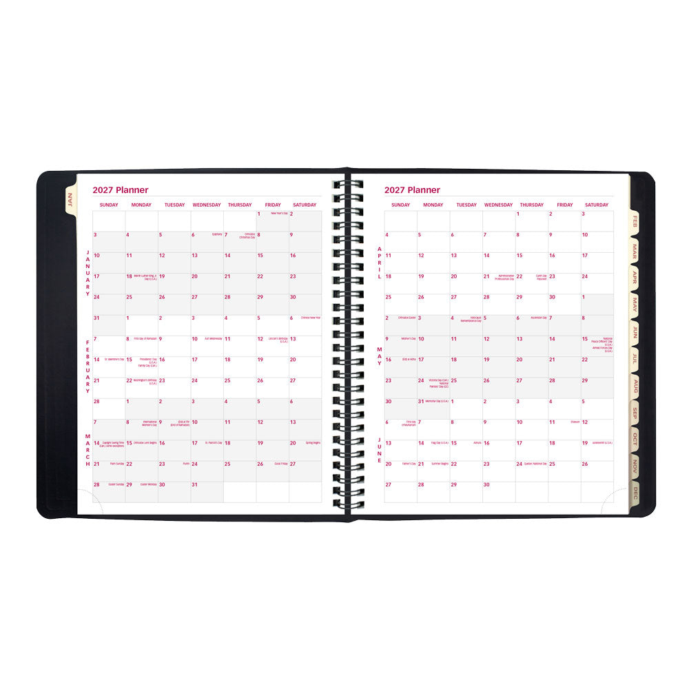 Essential Weekly/Monthly Planner, 2027, Black CB850.BLK-27 Brownline