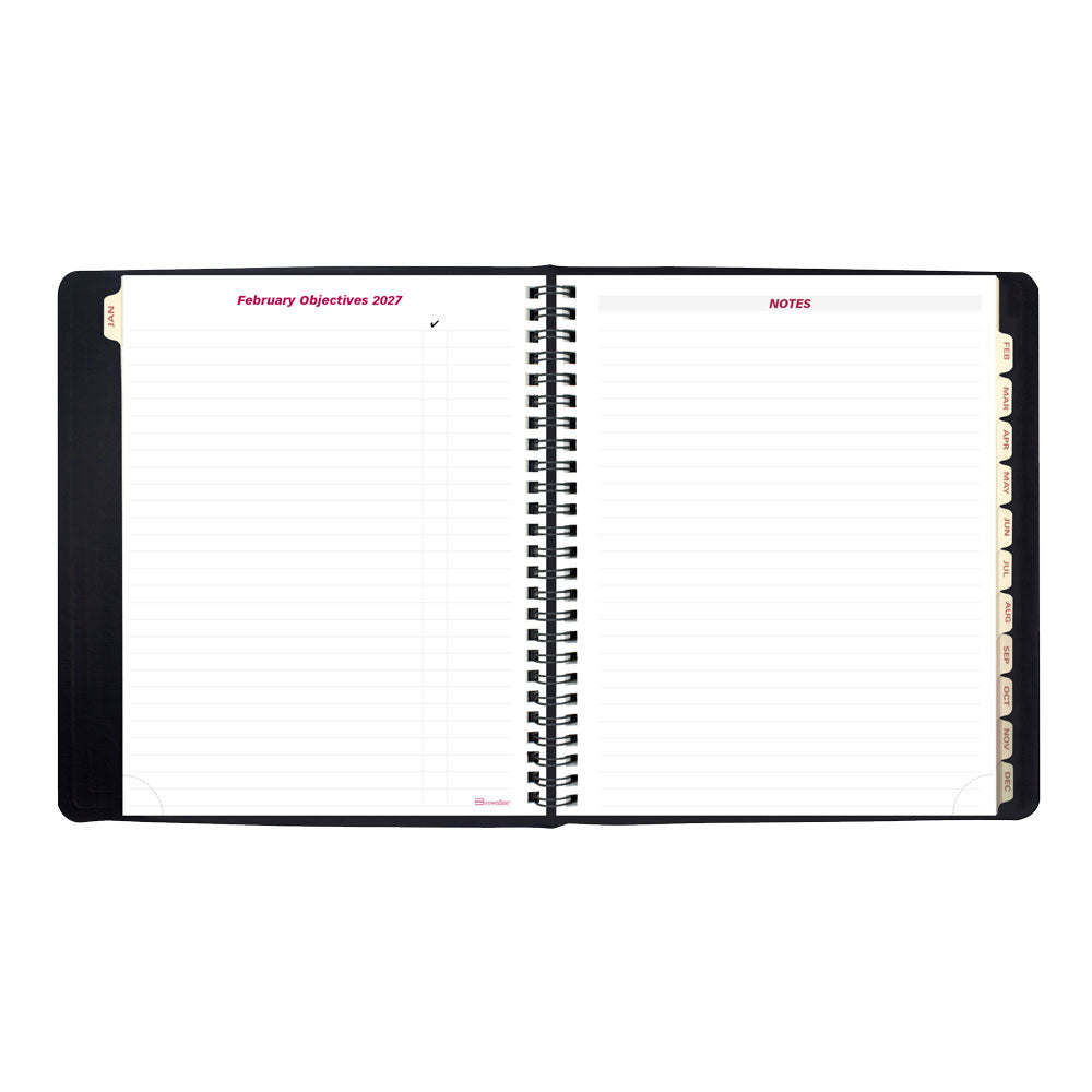 Essential Weekly/Monthly Planner, 2027, Black CB850.BLK-27 Brownline